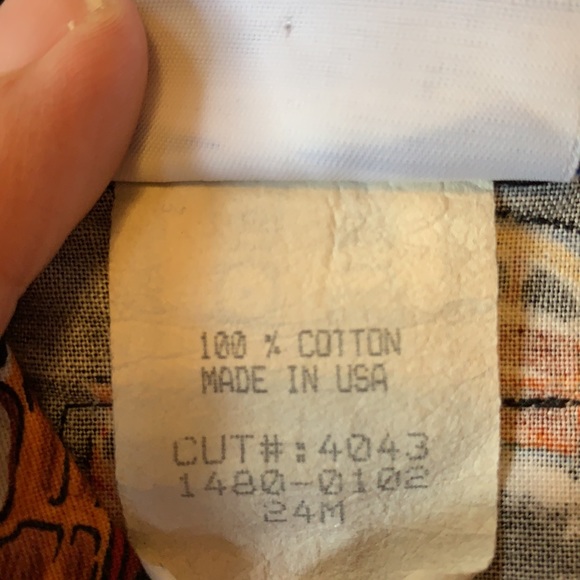 Hawaiian Button Down Onesie 24M - Picture 4 of 7